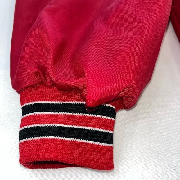 Vtg Harley Davidson Owners Group Red Bomber Nylon Jacket Made In USA Sz XXL - Picture 10 of 11